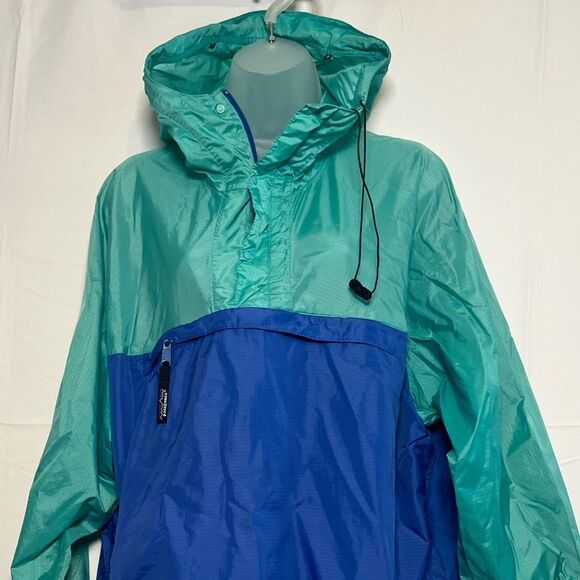 Vintage Patagonia Teal and Blue Kangaroo Pocket Windbreaker - Picture 2 of 14
